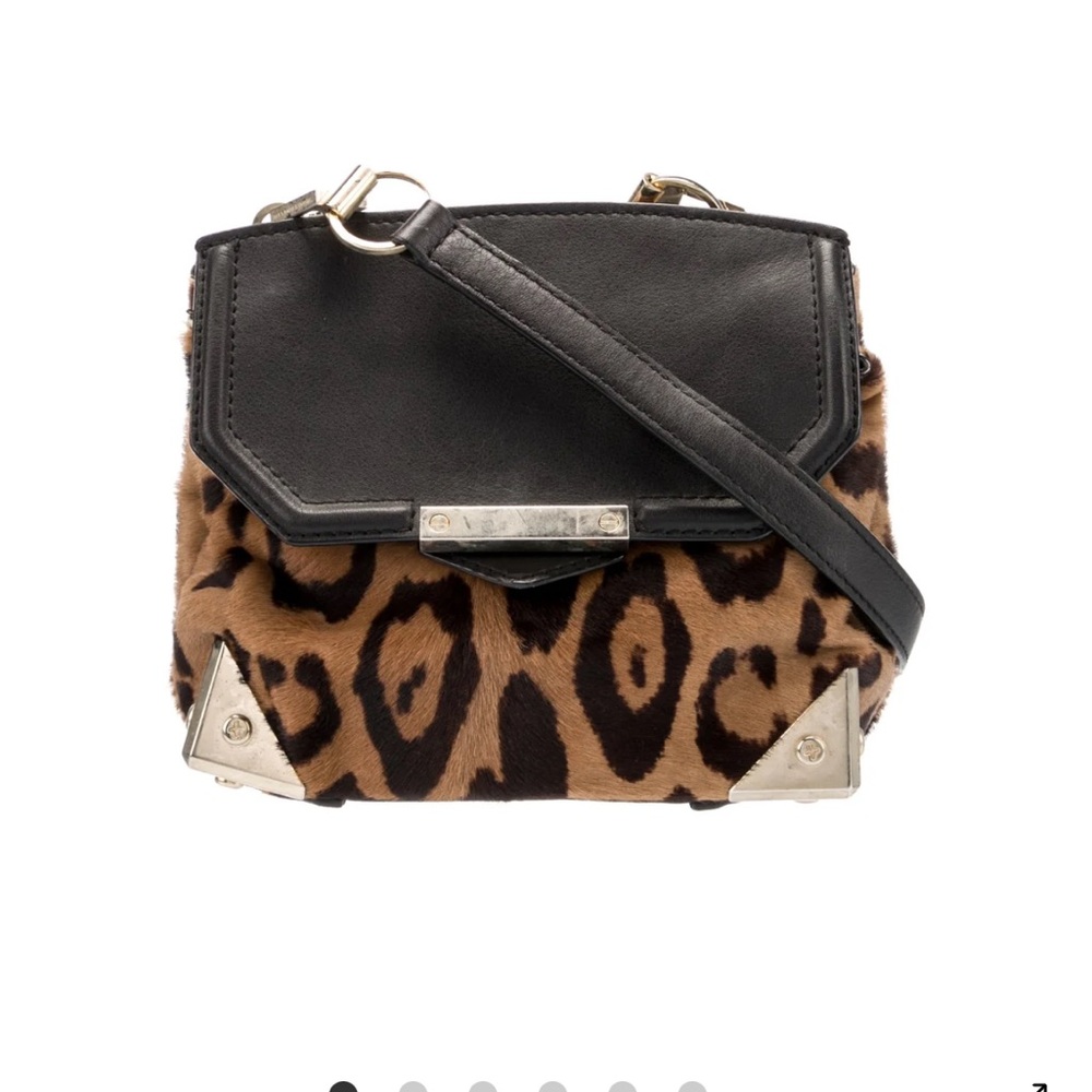 Alexander Wang Marion Leopard Calf Hair Cross Body Bag